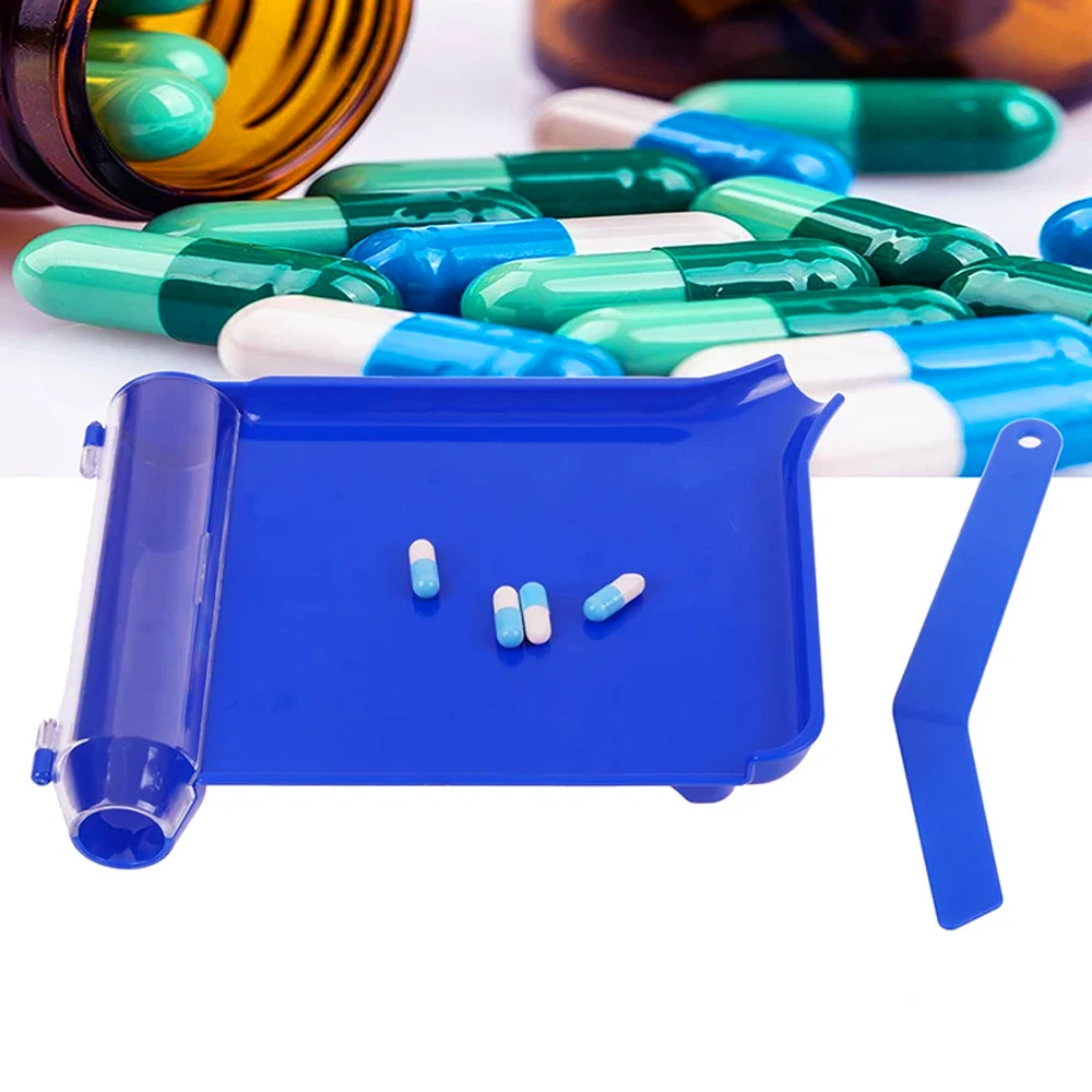 Medical Lab Officer - Kunststoff-Pillenzähltablett mit Spatel, Medikamentenspender-Tablett für Apotheke,