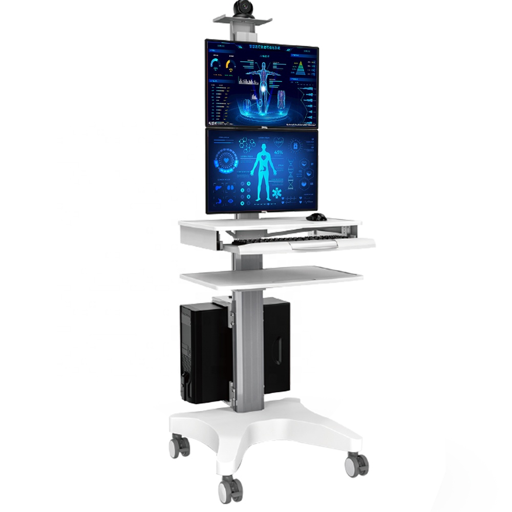 Medical Lab Officer - ABS-Kunststoff Mobiler Verstellbarer Krankenhaus-Medizinwagen, Büro-Installations- und