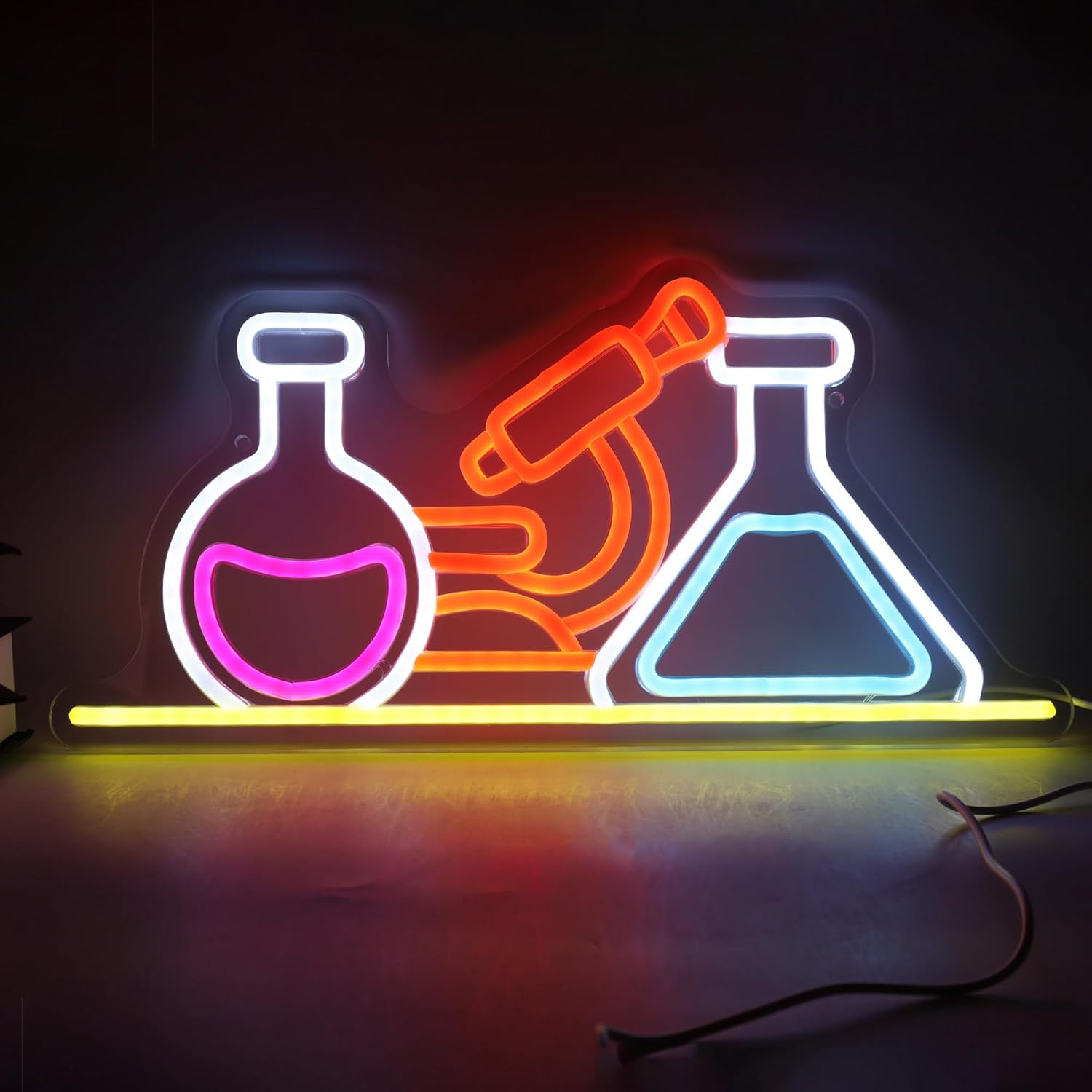Medical Lab Study - Wissenschaftslabor Neonschild USB-betriebene LED-Leuchte für Klassenzimmer,