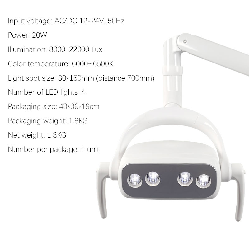 6500K 22000LUX Dental-LED-Lamp – Dental Chair Unit Bewertung und Preis